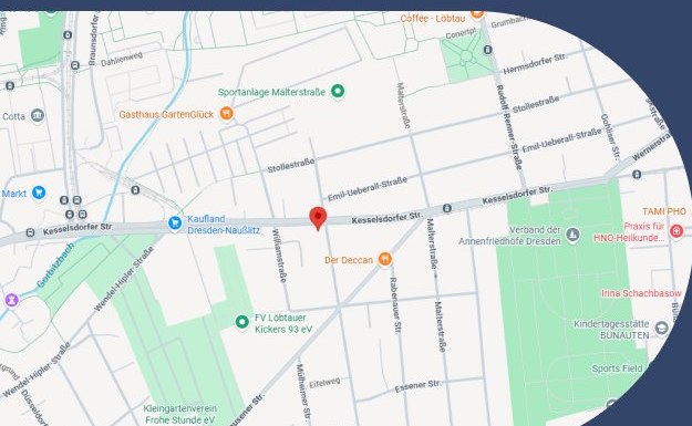 Standort auf der Karte – Kesselsdorfer Straße 57, Dresden